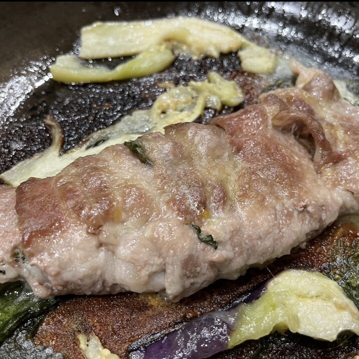 とろとろしそチーズ豚焼き